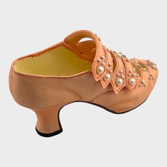 Vintage Just the Right Shoe Promenade Peach Pearls Raine-Willitts Designs - Picture 7 of 11